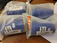 4pk, Blue 4 inch X 10 Yards Solid Blue Color No Fading Double Face Satin Ribbon