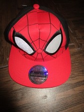 New Boys Spiderman Baseball Cap Hat Marvel Spiderman Face Snapback