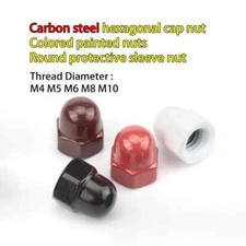 M4 M5 M6 M8 M10 Hexagonal cap nut Colored painted nuts protective sleeve