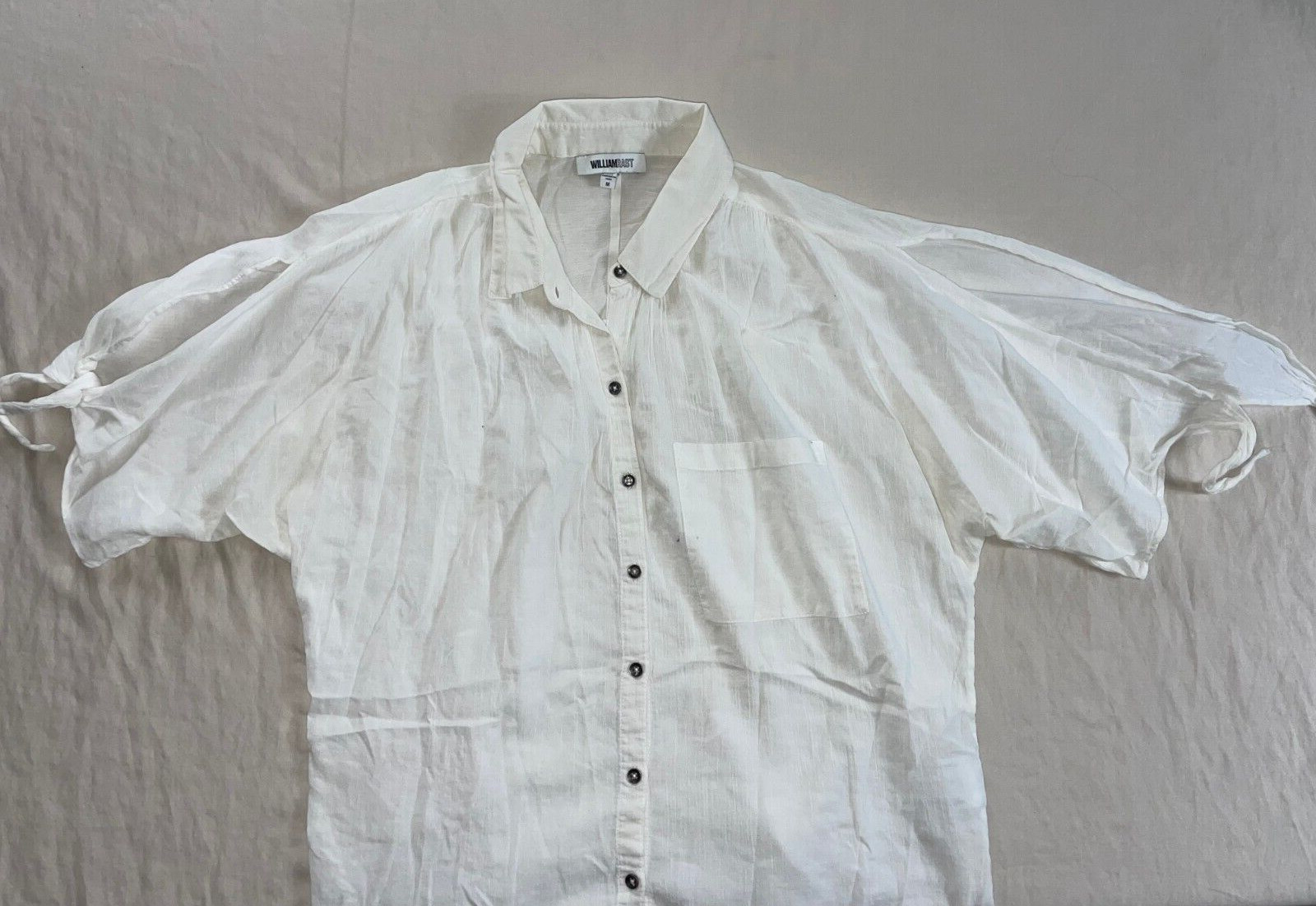 William Rast Super Lightweight Button Up Tie Slee… - image 1