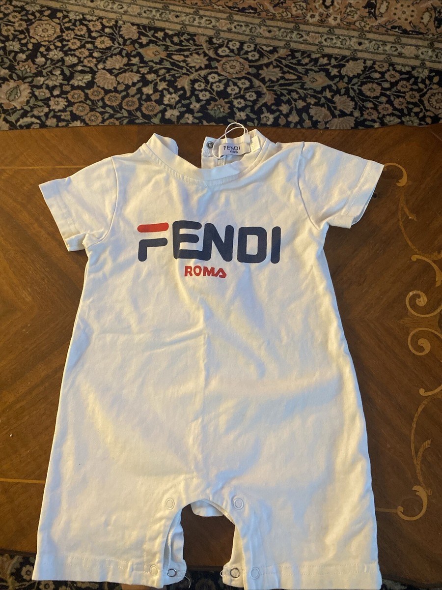 FENDI　フェンディ　12M Fendi Kids Baby Boy/girl Unisex 12 .18 M Romper White | eBay