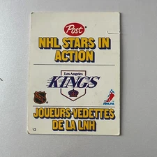 1981 General Foods Post NHL Stars In Action #12 Marcel Dionne