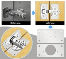 Cupboards Wardrobes Hinge Door Repair Kit + Mounting Screws 1 X Set Broken Loose
