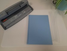 Image of Spiral Coil Binder BOOK BINDING MACHINE Machine WITH 20 CLEAR Coils