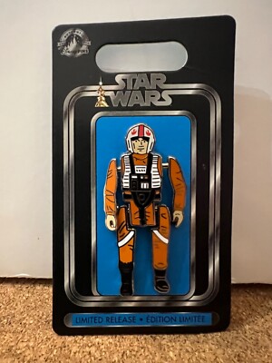 Disney Pin Star Wars Vintage Action Figure Limited Release Luke