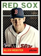 2013 TOPPS HERITAGE HIGH NUMBER ALLEN WEBSTER RC BOSTON RED SOX #H510