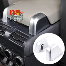 Replace Armrest Box Screw Cover Silver Trim For Land Rover Defender 90 110 22-23