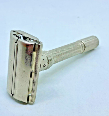 Gillette Slim Safety Razor Adjustable 1-9 TTO DE NO Code Reg US Pat Off USA