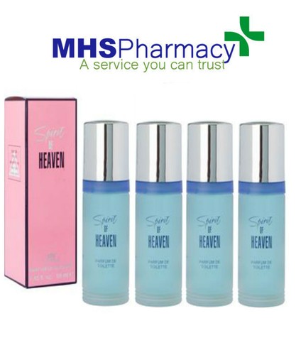 4 x SPIRIT OF HEAVEN BY MILTON LLOYD 55ML PERFUME DE TOILETTE