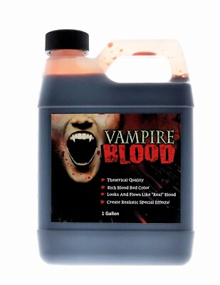 Fake Red Blood - 1 GALLON for Halloween Haunts, Cosplays, Costumes
