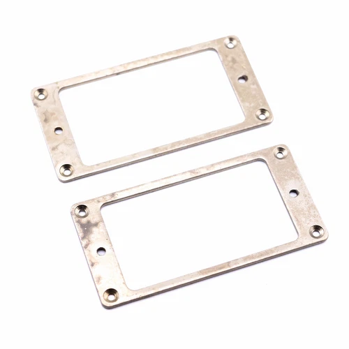 AGP ™ - Aged Chrome Flat Bottom Metal Humbucker Ring Set #12112349