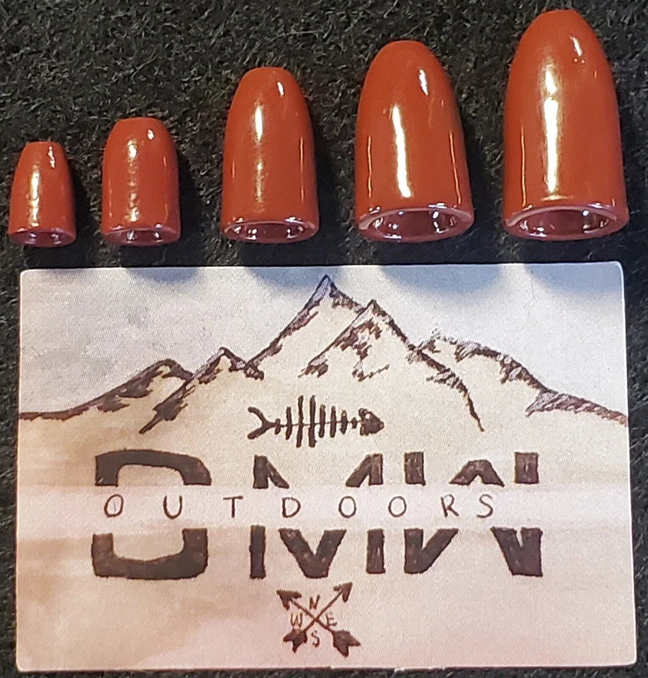 Tungsten BROWN Worm Weights 1/32 ounce (.9g) 15pk, Bullet Weights - Image 2 of 4