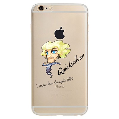 Kritzel iPhone 6 6s Schutz Hülle Handy Cover Case Tasche Slim Bumper Quicksilver