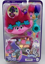 Polly Pocket DreamWorks Trolls Juego Compacto con Amapola y Rama Juego de 13 Piezas