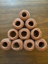 Crochet/Embroidery Thread Cotton Yarn Dark Mocha Beige DMC #3862 - 10 rolls
