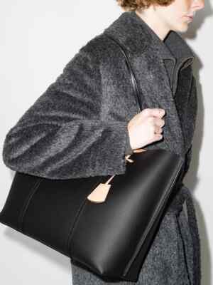 トートバッグ TORY BURCH BLACK LEATHER PERRY TOTES NWT TORY BURCH Perry Triple Compartment Leather Shoulder