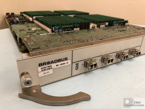 860-000260-02 BROADBUS B-1 MOTOROLA 4-PORT GIGE VIDEO ON DEMAND STREAMING BLADE - Picture 3 of 7
