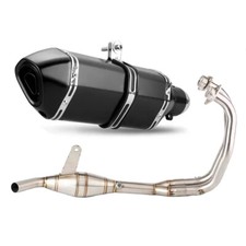 For Yamaha Yzf R25 15-25 Mt-25 Whole System Black Muffler Exhaust Header Pipe