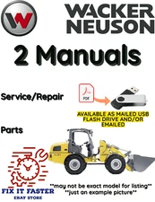 WACKER NEUSON 3070 CX60 WEIDEMANN WHEEL LOADER SERVICE PARTS MANUAL PDF USB