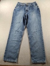 St. John's Bay Women’s Jeans Blue Size 10 Relaxed Fit Tapered Leg High 31" Denim