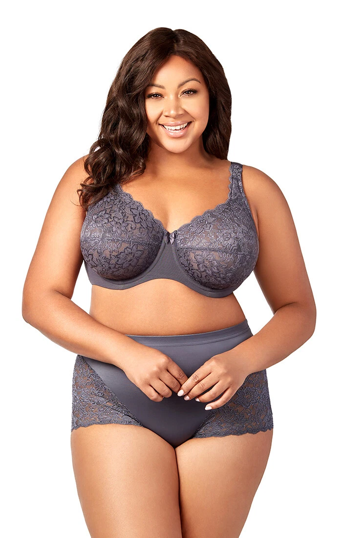 Stretch Lace Elila 2311 Full Figure Underwire Bras - Sizes 34E to