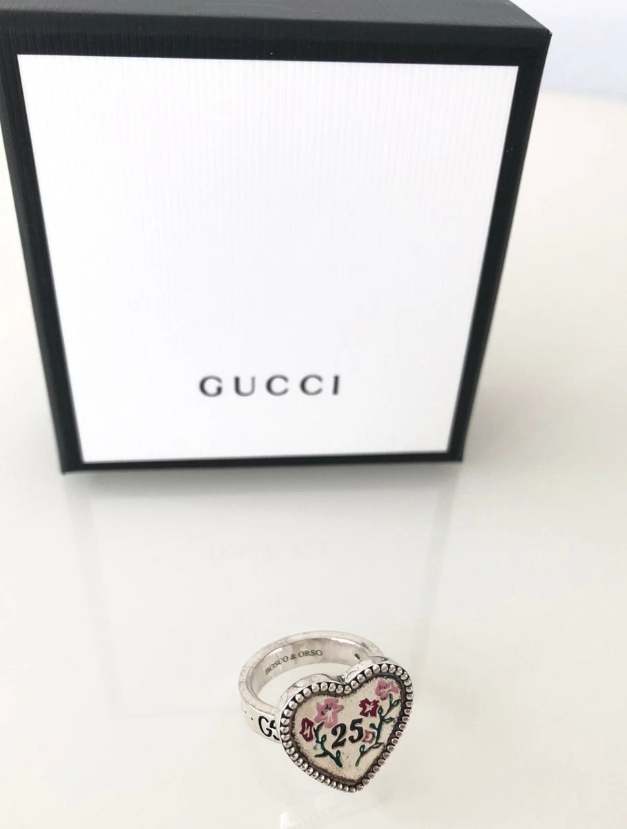 Gucci heart ring size cheap 8
