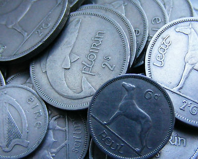 Irish Sixpence, One + Two Shillings, Half Crown Coins - Chose Your Year And Coin