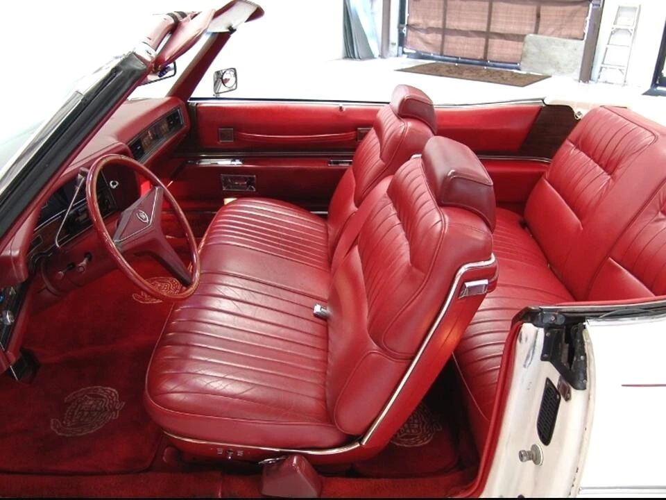 1970-е GM Cadillac Eldorado ПЕРЕДНИЙ ВОДИТЕЛЬСКИЙ БОКОВОЙ натяжитель ремня безопасности *КРАСНЫЙ* ОЧЕНЬ ХОРОШЕЕ СОСТОЯНИЕ - Изображение 2 из 4