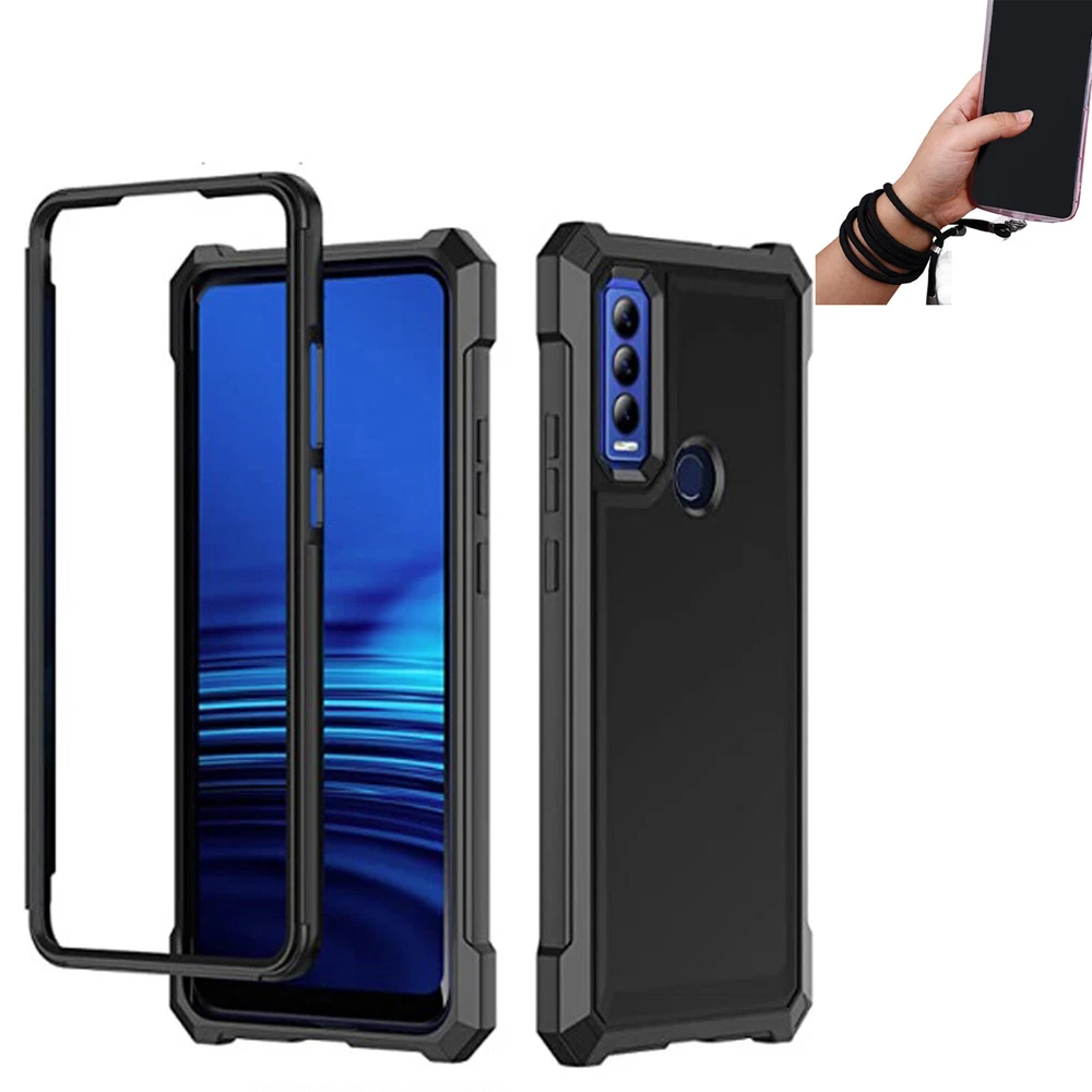 Shockproof Phone Case for Cricket Ovation 3 & AT&T Motivate Max - Full Body Protection