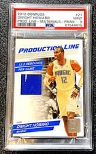 2010 PSA 9 MINT DWIGHT HOWARD /10 PRODUCTION LINE PATCH PRIME MATERIAL G4023