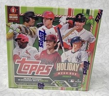 2023 Topps Holiday MLB Baseball Trading Cards Mega Box - Factory Sealed Relic