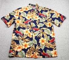 VTG Alan Stuart Hawaiian Shirt Mens L Button Up Short Sleeve Floral USA Made