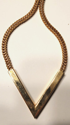 Vintage Emmons Chevron V Spigia Gewebte Kette 19'' Choker Halskette