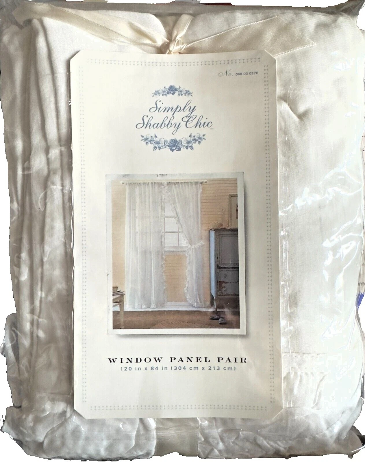 Patrón sólido Simply Shabby Chic Cortinas de Ventana