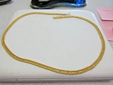 23 inch 19 Karat Gold Necklace Handmade XRF tested 21.4 Grams 19k   Make Offer