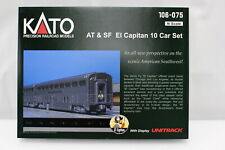 KATO 106084 N Scale Sante Fe El Capitan 10 Car SET w Display Unitrack 106-084 
