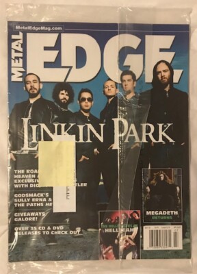 METAL EDGE MAGAZINE-LINCOLN PARK-MEGADETH-GODSMACK-HELLYEAH SEALED July-2007