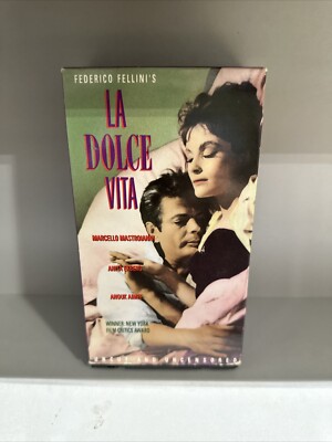 La Dolce Vita (VHS, 1990, 2-Tape Set)