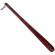 Brosisincorp Wooden Shoe Horn Long Handle for Seniors Helper Solid Black Wa...