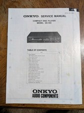 Onkyo Compact Disc Player Model DX-150 Service Player D-4635