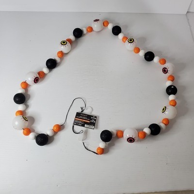 Ashland Eyeball Halloween Garland 6 Ft Home Decor Gothic 