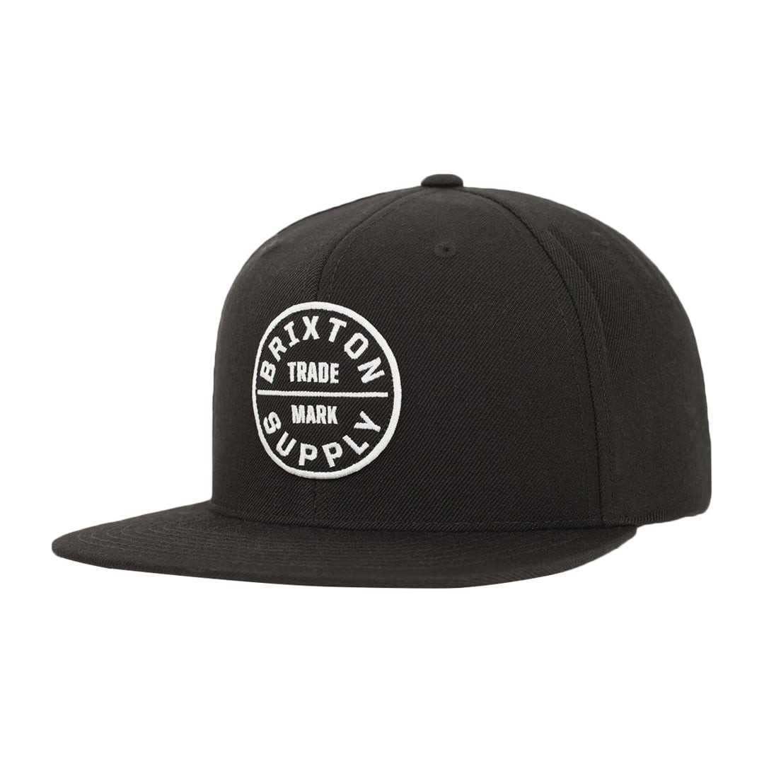 Brixton ''Oath III'' Snapback Hat (Black) 6-Panel Classic Patch Cap