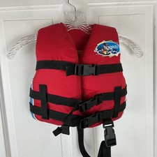 Speedo Child PFD Life Jacket Vest Swim Ski US Coast Guard Approved 30-50 lbs Red
