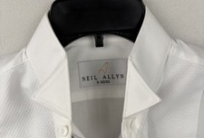 Neil Allyn Mens Size S 32/33 Tuxedo Shirt WINGTIP Collar 1/4 inch Pleats