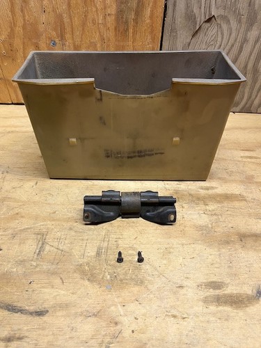 1968-72 Lemans GTO Tempest Console Glove Box Tray Liner and Hinge GM OEM 9790838