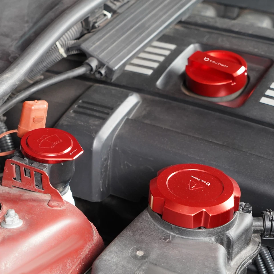 Engine Cap Package Red For BMW E8X E9X N20 N26 N51 N52 N54 N55 S55 Engines - Image 3 of 4