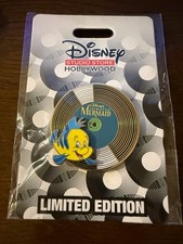 DSSH Vinyl Record The Little Mermaid Flounder Pin - Destination D23 2025