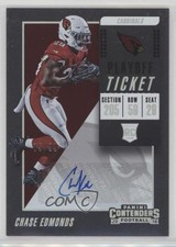 2018 Panini Contenders Playoff Ticket 75/99 Chase Edmonds #280 Auto 3y4