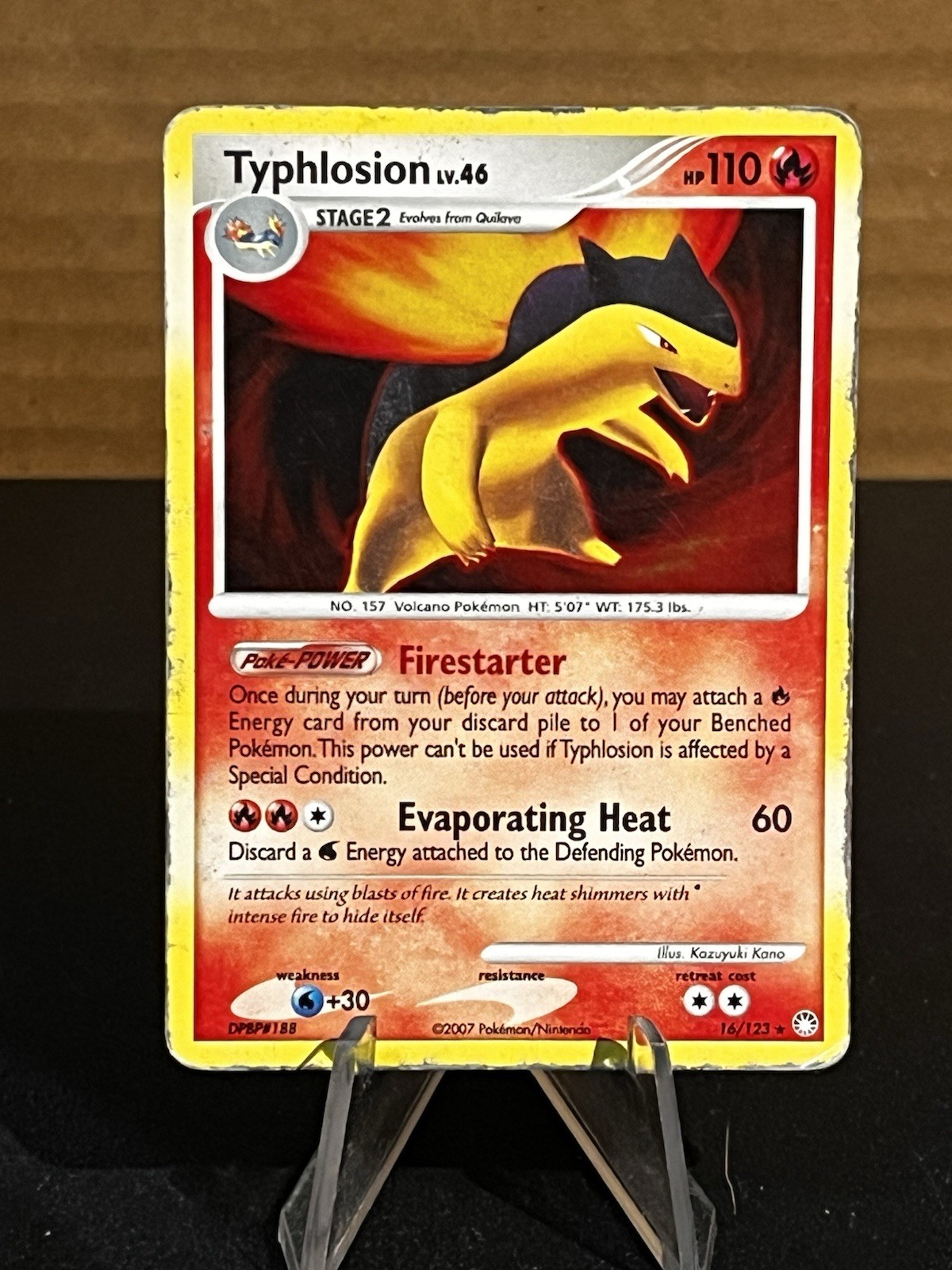 2007 Pokémon Typhlosion 16/123 Mysterious Treasures Holo