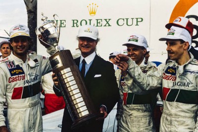 Davy Jones Jan Lammers and Andy Wallace celebrate victory during t- Old Photo